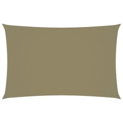 vidaXL Sonnensegel Oxford-Gewebe Rechteckig 2x4,5 m Beige
