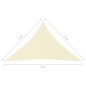 vidaXL Sonnensegel Oxford-Gewebe Dreieckig 5x5x6 m Cremeweiß vidaXL Sonnensegel Oxford-Gewebe Dreieckig 5x5x6 m Cremeweiß