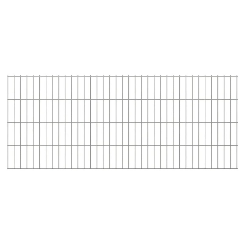 vidaXL Doppelstabmatte 2,008x0,83 m Silbern vidaXL Doppelstabmatte 2,008x0,83 m Silbern