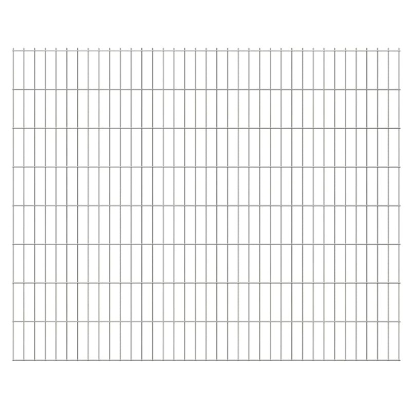vidaXL Doppelstabmatte 2,008x1,63 m Silbern vidaXL Doppelstabmatte 2,008x1,63 m Silbern