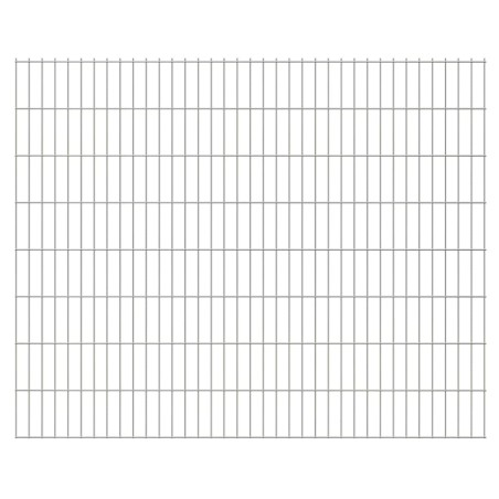 vidaXL Doppelstabmatte 2,008x1,63 m Silbern