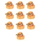 vidaXL Ratschen-Spanngurte 10 Stk. 1 Tonne 6m×38mm Orange vidaXL Ratschen-Spanngurte 10 Stk. 1 Tonne 6m×38mm Orange