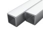 vidaXL Edelstahlrohre 2 Stk. Quadrat Kastenprofil V2A 2m 25x25x1,9mm vidaXL Edelstahlrohre 2 Stk. Quadrat Kastenprofil V2A 2m 25x25x1,9mm