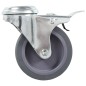 vidaXL Lenkrollen mit Bolzenloch und Doppelbremsen 4 Stk. 75 mm vidaXL Lenkrollen mit Bolzenloch und Doppelbremsen 4 Stk. 75 mm