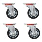 vidaXL Lenkrollen 4 Stk. 75 mm vidaXL Lenkrollen 4 Stk. 75 mm