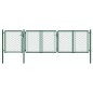 vidaXL Gartentor Stahl 100x395 cm Grün vidaXL Gartentor Stahl 100x395 cm Grün