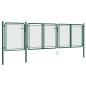 vidaXL Gartentor Stahl 100x395 cm Grün vidaXL Gartentor Stahl 100x395 cm Grün