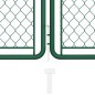 vidaXL Gartentor Stahl 100x395 cm Grün vidaXL Gartentor Stahl 100x395 cm Grün