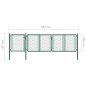 vidaXL Gartentor Stahl 100x395 cm Grün vidaXL Gartentor Stahl 100x395 cm Grün