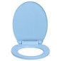 vidaXL Toilettensitz mit Absenkautomatik Quick-Release Blau Oval vidaXL Toilettensitz mit Absenkautomatik Quick-Release Blau Oval