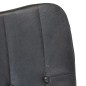 Schaukelstuhl mit Hocker Grau Echtleder Schaukelstuhl mit Hocker Grau Echtleder