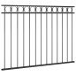 vidaXL Zaunfeld Stahl 1,7x1,2 m Schwarz vidaXL Zaunfeld Stahl 1,7x1,2 m Schwarz