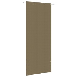 vidaXL Balkon-Sichtschutz Taupe 100x240 cm Oxford-Gewebe