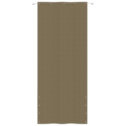 vidaXL Balkon-Sichtschutz Taupe 100x240 cm Oxford-Gewebe