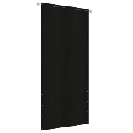 vidaXL Balkon-Sichtschutz Schwarz 100x240 cm Oxford-Gewebe