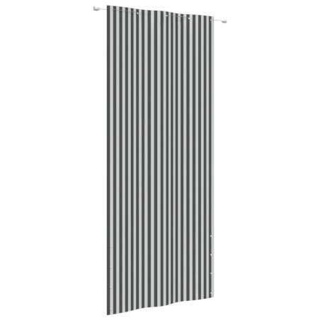 vidaXL Balkon-Sichtschutz Anthrazit und Weiß 100x240 cm Oxford-Gewebe