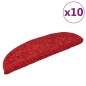 vidaXL Stufenmatten 10 Stk. 56x17x3 cm Rot vidaXL Stufenmatten 10 Stk. 56x17x3 cm Rot