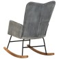 Schaukelstuhl Grau Vintage Canvas Schaukelstuhl Grau Vintage Canvas