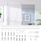 vidaXL Schiebetürbeschlag 200 cm Stahl Weiß vidaXL Schiebetürbeschlag 200 cm Stahl Weiß