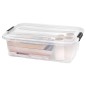vidaXL Aufbewahrungsboxen mit Deckeln 5 Stk. Transparent 7 L vidaXL Aufbewahrungsboxen mit Deckeln 5 Stk. Transparent 7 L
