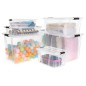 vidaXL Aufbewahrungsboxen mit Deckeln 5 Stk. Transparent 7 L vidaXL Aufbewahrungsboxen mit Deckeln 5 Stk. Transparent 7 L