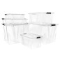 vidaXL Aufbewahrungsboxen mit Deckeln 5 Stk. Transparent 7 L vidaXL Aufbewahrungsboxen mit Deckeln 5 Stk. Transparent 7 L