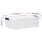 vidaXL Aufbewahrungsboxen mit Deckeln 5 Stk. Transparent 7 L vidaXL Aufbewahrungsboxen mit Deckeln 5 Stk. Transparent 7 L