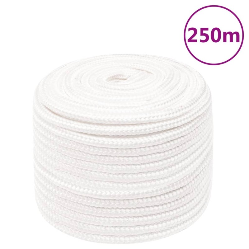 vidaXL Bootsseil Weiß 12 mm 250 m Polypropylen vidaXL Bootsseil Weiß 12 mm 250 m Polypropylen