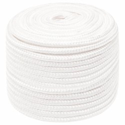 vidaXL Bootsseil Weiß 12 mm 250 m Polypropylen