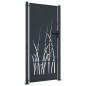 vidaXL Gartentor Anthrazit 105x180 cm Stahl Gras-Design vidaXL Gartentor Anthrazit 105x180 cm Stahl Gras-Design