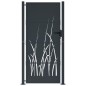 vidaXL Gartentor Anthrazit 105x180 cm Stahl Gras-Design vidaXL Gartentor Anthrazit 105x180 cm Stahl Gras-Design