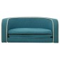 vidaXL Hundesofa Klappbar Türkis 76x71x30 cm Leinen Waschbares Kissen vidaXL Hundesofa Klappbar Türkis 76x71x30 cm Leinen Waschbares Kissen