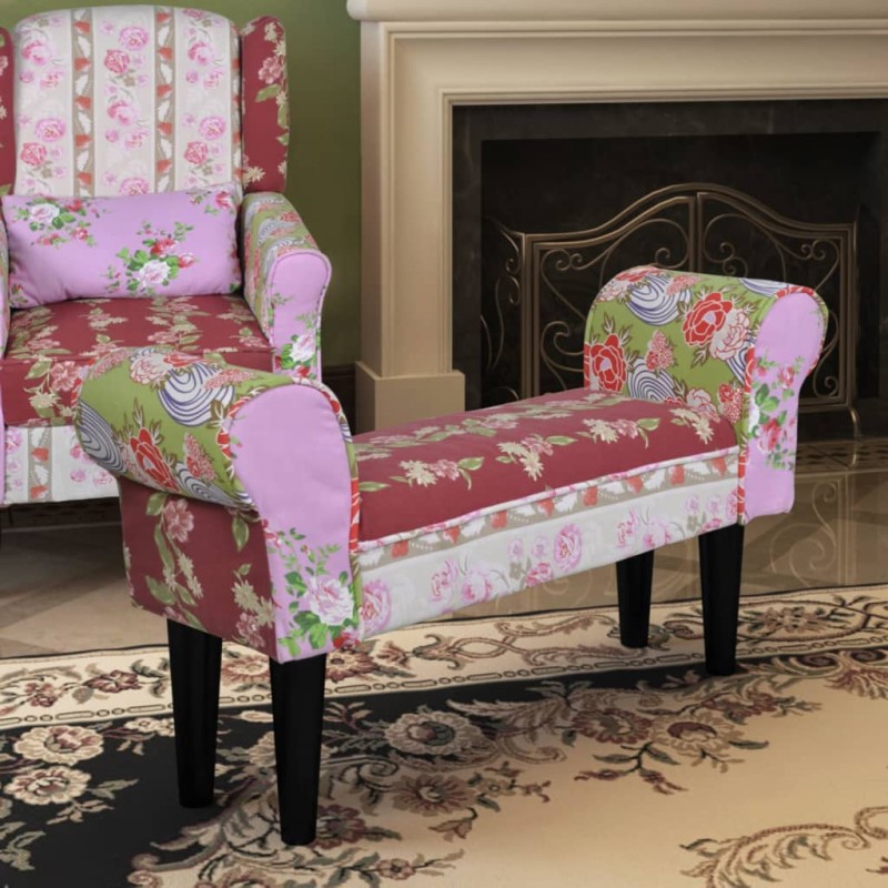 Bank Sitzbank Baumwolle Bunt Patchwork Wing Bank Sitzbank Baumwolle Bunt Patchwork Wing