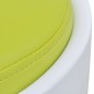 vidaXL Hocker Weiß und Grün Kunstleder vidaXL Hocker Weiß und Grün Kunstleder