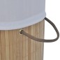 vidaXL Bambus-Wäschekorb Rund Natur vidaXL Bambus-Wäschekorb Rund Natur