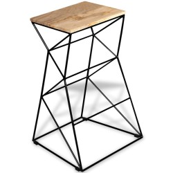 vidaXL Barhocker Mangoholz Massiv