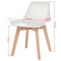 vidaXL Esszimmerstühle 4 Stk. Weiß Kunststoff vidaXL Esszimmerstühle 4 Stk. Weiß Kunststoff