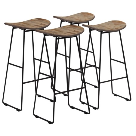 vidaXL Barhocker 4 Stk. Altholz Teak