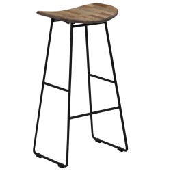 vidaXL Barhocker 4 Stk. Altholz Teak