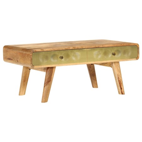 vidaXL Couchtisch Mangoholz Massiv 90 x 50 x 40 cm