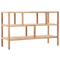 vidaXL Badezimmer-Regal Walnussholz massiv 100x40x65 cm