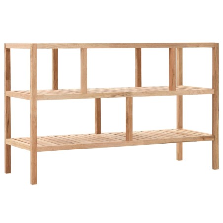vidaXL Badezimmer-Regal Walnussholz massiv 100x40x65 cm