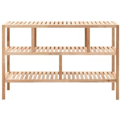 vidaXL Badezimmer-Regal Walnussholz massiv 100x40x65 cm