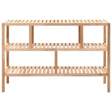 vidaXL Badezimmer-Regal Walnussholz massiv 100x40x65 cm