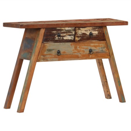 vidaXL Konsolentisch 110 x 30 x 75 cm Recyceltes Massivholz