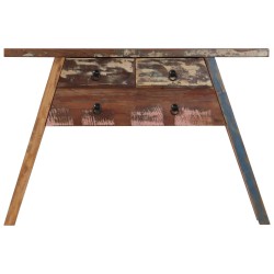 vidaXL Konsolentisch 110 x 30 x 75 cm Recyceltes Massivholz