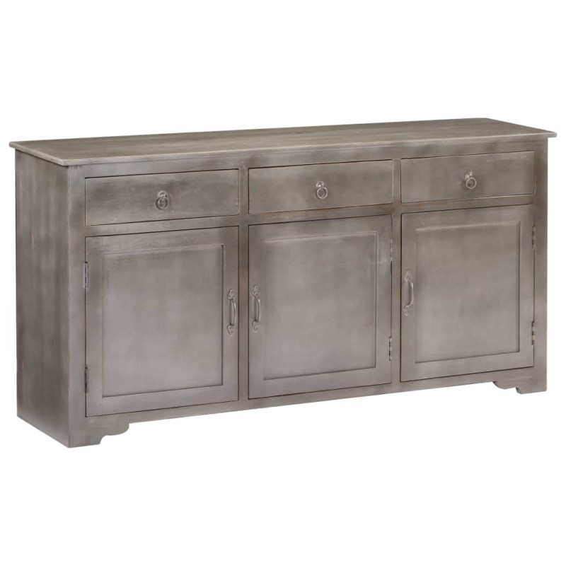 vidaXL Sideboard Grau 160 x 40 x 80 cm Massivholz Mango vidaXL Sideboard Grau 160 x 40 x 80 cm Massivholz Mango