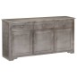 vidaXL Sideboard Grau 160 x 40 x 80 cm Massivholz Mango vidaXL Sideboard Grau 160 x 40 x 80 cm Massivholz Mango