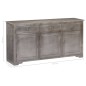 vidaXL Sideboard Grau 160 x 40 x 80 cm Massivholz Mango vidaXL Sideboard Grau 160 x 40 x 80 cm Massivholz Mango
