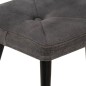 Ohrensessel mit Hocker Schwarz Vintage Canvas Ohrensessel mit Hocker Schwarz Vintage Canvas